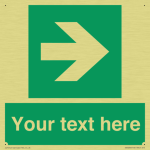 Custom Arrow Right Sign